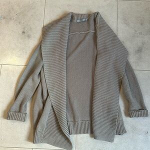 Long Vince Airplane Cardigan in Oatmeal